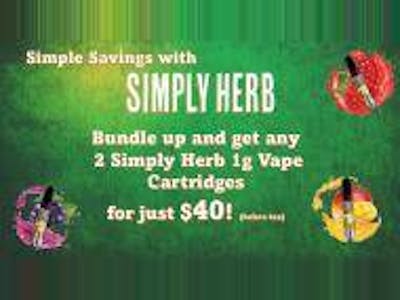 Simply Herb 2 1gs for $40!